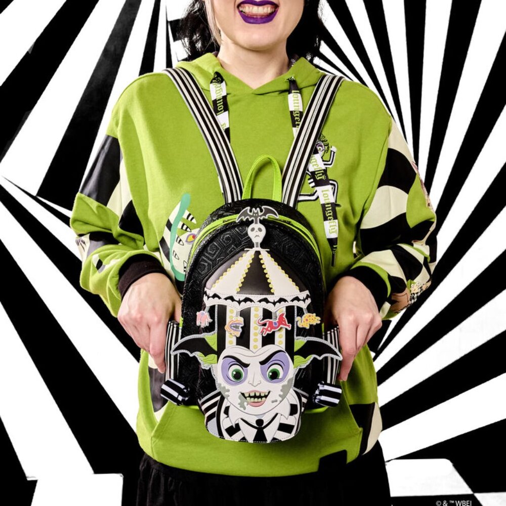 Beetlejuice Carousel Hat Light Up Cosplay Mini Backpack